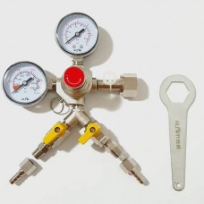 REGULADOR DE PRESSAO PARA GAS CO2 SAIDA DUPLA