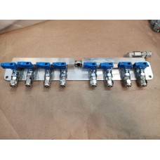 Manifold para gás CO2 - 8 Vias